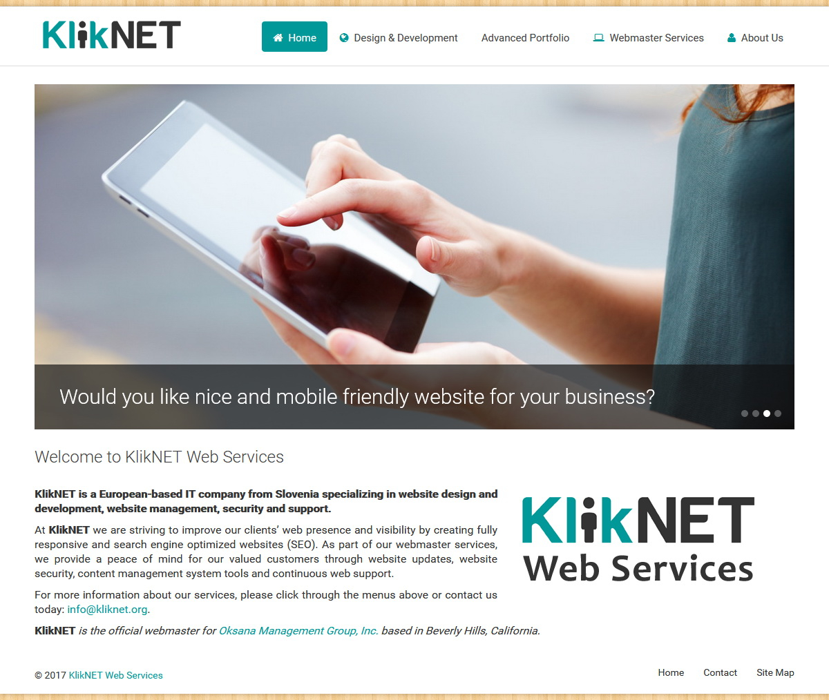 KlikNET.org Home Page