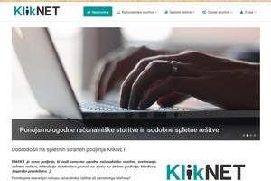 KlikNET.si website